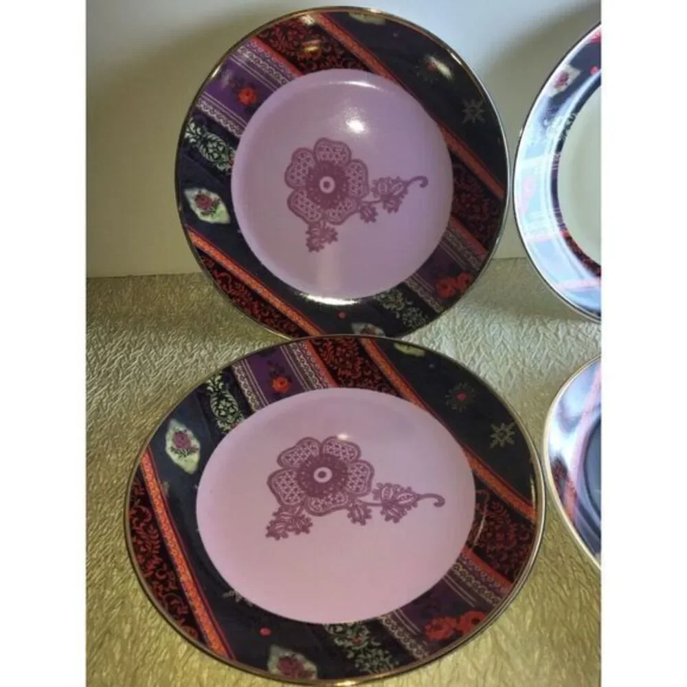Set of‎ 4 PPD Mystic Passion dessert plates w box